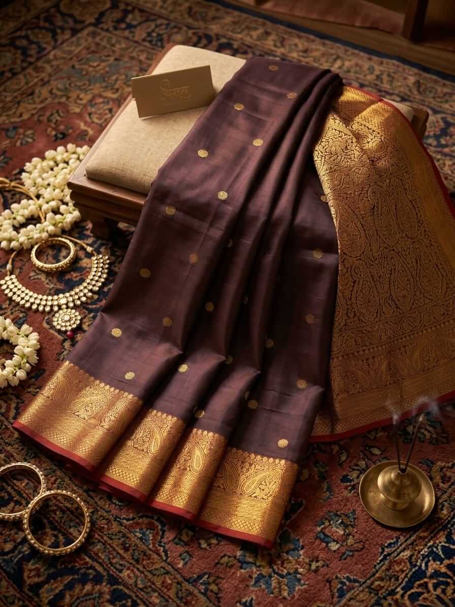 banarasi katan Semi Silk Sarees