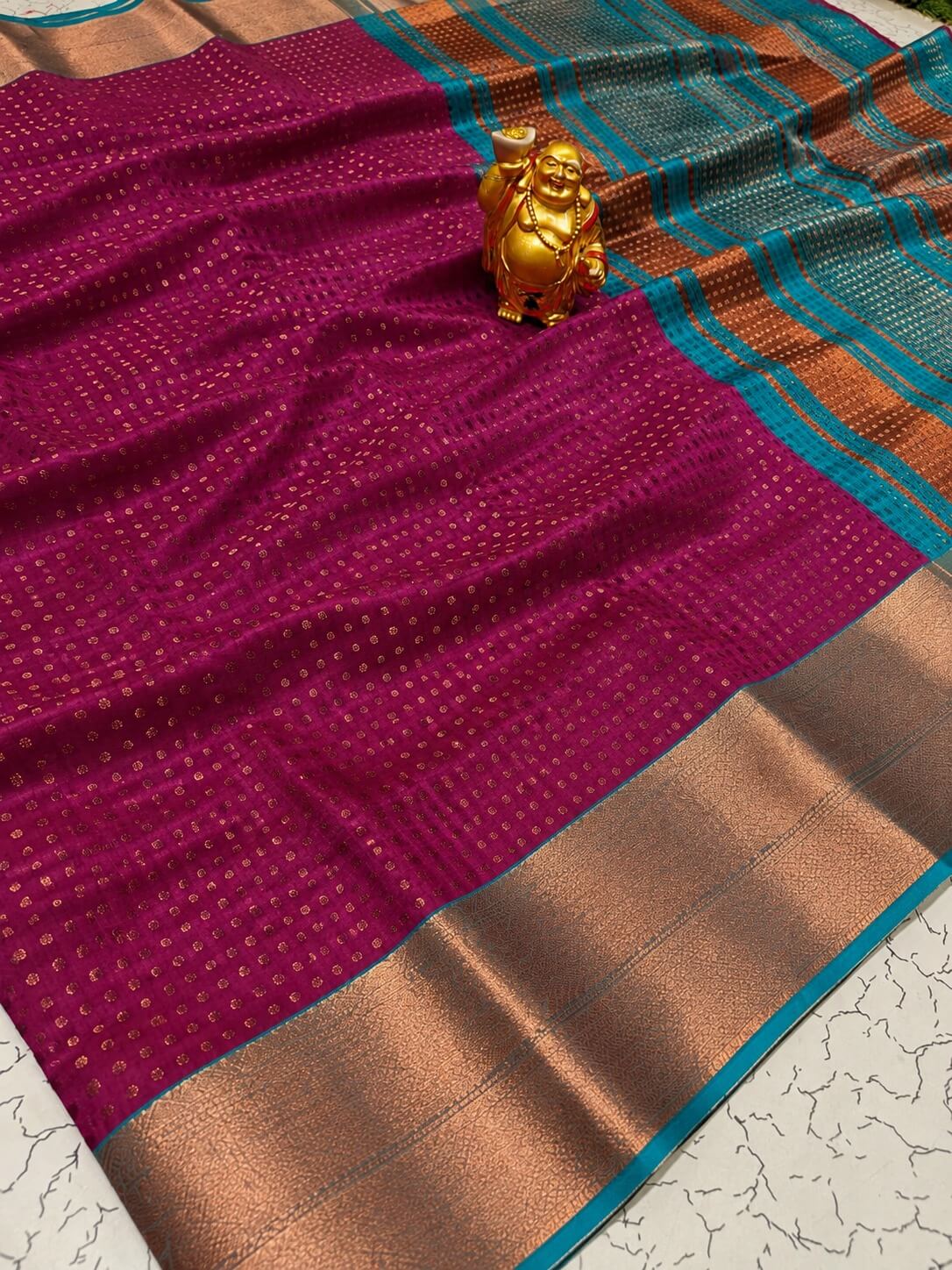 Kanchipuram 1000 Butta Soft Silk Saree