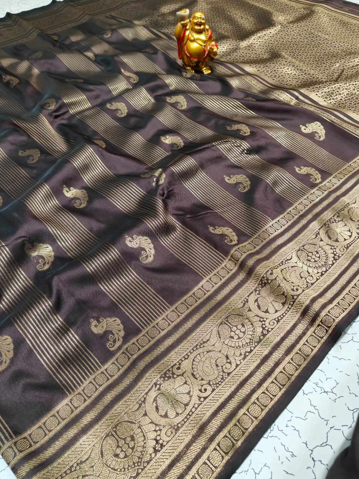 Premium Soft Silk Saree with Copper Zari Weaving